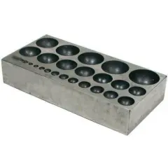 Dapping Block Steel Jewelry Forming Jewelers Metalsmith Silversmith Doming Tool