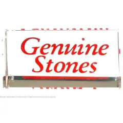 Genuine Stones Crystal Sign Jewelry Counter Showcase