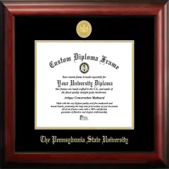 Penn State University 11w x 8.5h Gold Embossed Diploma Frame