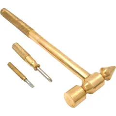 5-In-1 Brass Hammer Phillips Slotted Screwdrivers Tools