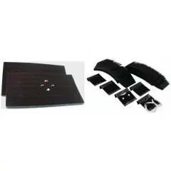 72 Slot Black Foam Ring Tray Insert & Black Flocked Earring Cards Kit 102 Pcs