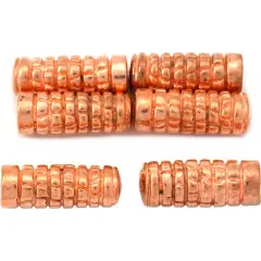 15g Bali Tube Beads Copper Plated Parts 15.5mm Approx 6