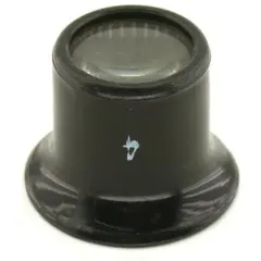 Black Jeweler's Loupe with 1" Diameter Lens, and 4X Power - MG924