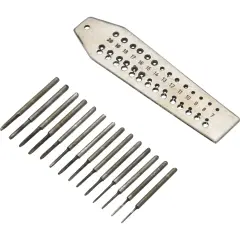 Tap & Die Set 15 Taps Dies Metal Forming Jeweler Tools