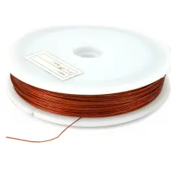 328 Ft Flexible Red Coated Beading Wire 7 Strand 0.35mm