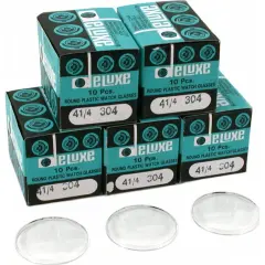 50 Plastic Watch Crystals Watchmakers Dome Parts 30.4mm