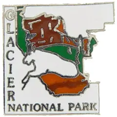 Glacier National Park Pin 1"