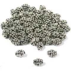 50 Bali Beads Oval Antique Necklaces Bracelets Parts