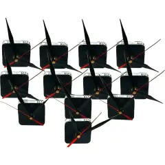 12 Clock Movements & Hands Mechanisms