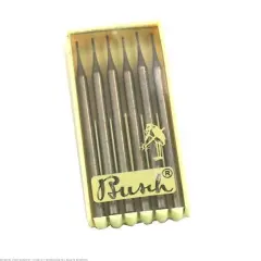 6 Busch Cylinder Square Cross Cut Burs ISO 010