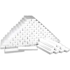 100 White Swirl Cotton Boxes Jewelry Bracelet Watch Displays 8"