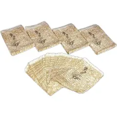 500 Gold Paper Gift Bags Shopping Sales Tote Bags 5 x 7"