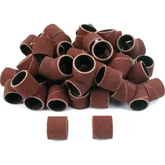 50 Coarse Grit 1/2" Sanding Bands Rotary Drum Art Craft Hobby Jewelers Tools