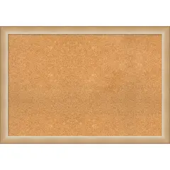 Cork Board, Eva Narrow Frame - Bulletin Board, Organization Board, Pin Board Eva Ombre Gold Narrow