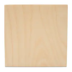 Square Tiered Tray Decor 4", Chunky Blank Wooden Signs for Crafts | Woodpeckers