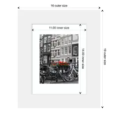 Corvino Wood Picture Frame Corvino White