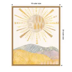 Boho Sunshine II by Courtney Prahl Canvas Wall Art Print Framed