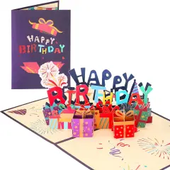 VUDECO 3D Pop Up Card Happy Birthday Card