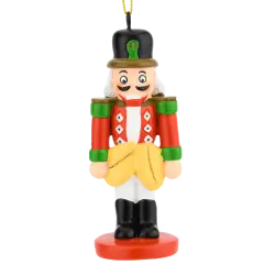 Funny Happy Nutcracker with Nuts Christmas Ornaments