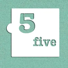 Number Five Cookie & Craft Stencil | CM145 by Designer Stencils | Cookie Decorating Tools | Baking Stencils for Royal Icing, Airbrush, Dusting Powder | Craft Stencils for Canvas, Paper, Wood | Reusable Food Grade Stencil