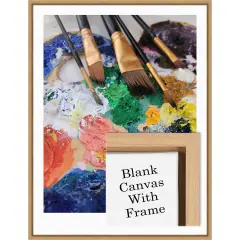 Framed Blank White Canvas for DIY Artwork, Crafts and Painting Sylvie Maple