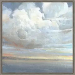 Passing Storm Clouds II by Tim O'Toole 16-in. W x 16-in. H. Canvas Wall Art Print Framed in Grey