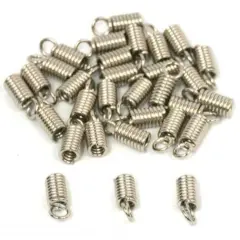 36 Leather Cord Ends Caps Necklace Clasp Jewelry Parts