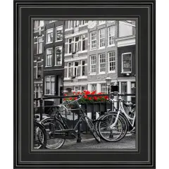 Amanti Art Ridge Picture Frame Ridge Black
