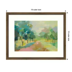 Sunrise Forest by Silvia Vassileva Wood Framed Wall Art Print