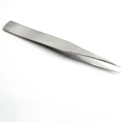 Grobet USA Nickel-Plated Steel Pattern RR Tweezers