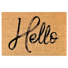 104762436 Canty Hello Natural Doormat