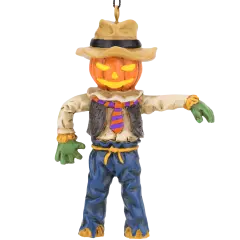 Tree Buddees Pumpkin Head Scarecrow Halloween Ornament