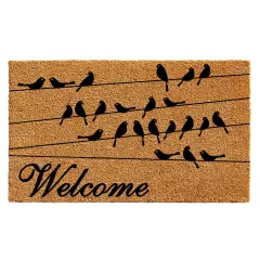 Black Bird Welcome Doormat