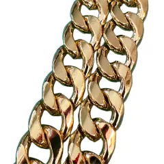 Metal Chain Bag Strap With Swivel Hook Connector Gold