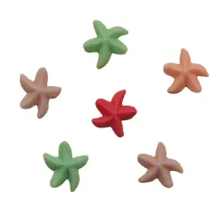 Buttons Galore Flatback Embellishments for Crafts - Sea Stars - 15 Pieces