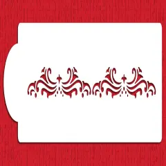 Manali Cake Stencil Side #3 | C428 by Designer Stencils | Cake Decorating Tools |