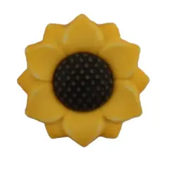 Buttons Galore and More 3D Bulk Buttons - Sunflower - 25 Buttons