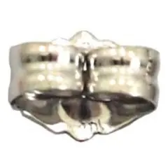 14K White Gold Medium Friction Earring Backs Kit 2 Pcs