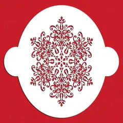 Lace Cake Stencil Top | C361 by Designer Stencils | Cake Decorating Tools | Baking Stencils for Royal Icing, Airbrush, Dusting Powder | Reusable Plastic Food Grade Stencil for Cakes | Easy to Use & Clean Cake Stencil