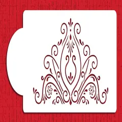 Princess Lace Cake Stencil #2 | C416 by Designer Stencils | Stencils for Royal Icing, Airbrush, Dusting Powder |
