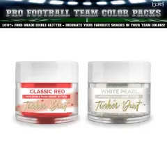 Chiefs Football Classic Red & White Pearl Tinker Dust Glitter Set