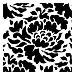 Large Dahlia Embossing 12 x 12 Stencil | FS078 by Designer Stencils | Reusable Stencils for Painting |