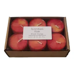 Blood Orange Natural Soy Wax Tealights 12 Count Hand Poured with Fragrant/Essential Oils