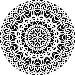 Shanti Mandala Embossing 12 x 12 Stencil | FS029 by Designer Stencils | Mandala & Medallion Stencils | Reusable Stencil for Painting on Wood, Wall, Tile, Canvas, Paper, Fabric, Furniture, Floor | Stencil for Home Makeover | Easy to Use & Clean