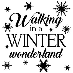 Walking in a Winter Wonderland Embossing 12 x 12 Stencil | FS082 by Designer Stencils | Word & Phrase Stencils | Reusable Stencils for Painting on Wood, Wall, Tile, Canvas, Paper, Fabric, Furniture, Floor | Stencil for Home Makeover