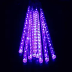 Perfect Holiday 8 Tubes Snowfall 50cm - Icicle Lights Purple