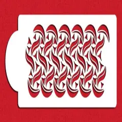 Lace Cake Stencil Border | C304 by Designer Stencils | Cake Decorating Tools | Baking Stencils for Royal Icing, Airbrush, Dusting Powder | Reusable Plastic Food Grade Stencil for Cakes | Easy to Use & Clean Cake Stencil