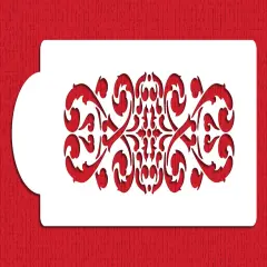 Ornate Scroll Cake Stencil | C101 by Designer Stencils | Cake Decorating Tools |