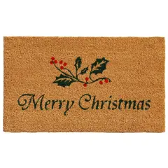 Christmas Holly Doormat