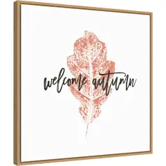 Harvest Sentiments VIII by Moira Hershey 22-in. W x 22-in. H. Canvas Wall Art Print Framed in Natural